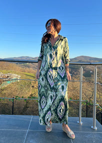 VESTIDO ESTAMPADO VERDE