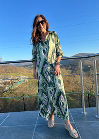 VESTIDO ESTAMPADO VERDE