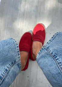 MOCASIN PIEL ROJO