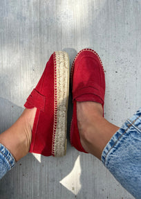 MOCASIN PIEL ROJO