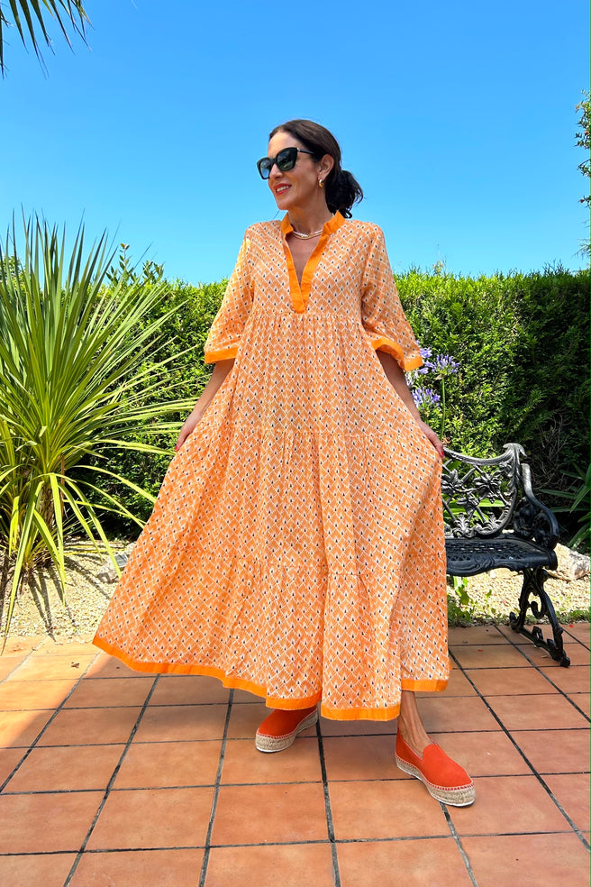 VESTIDO SUELTO NARANJA